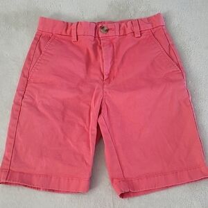Vineyard Vines Mid Rise Casual Chino Shorts Salmon Pink Boys 12 Preppy Classic